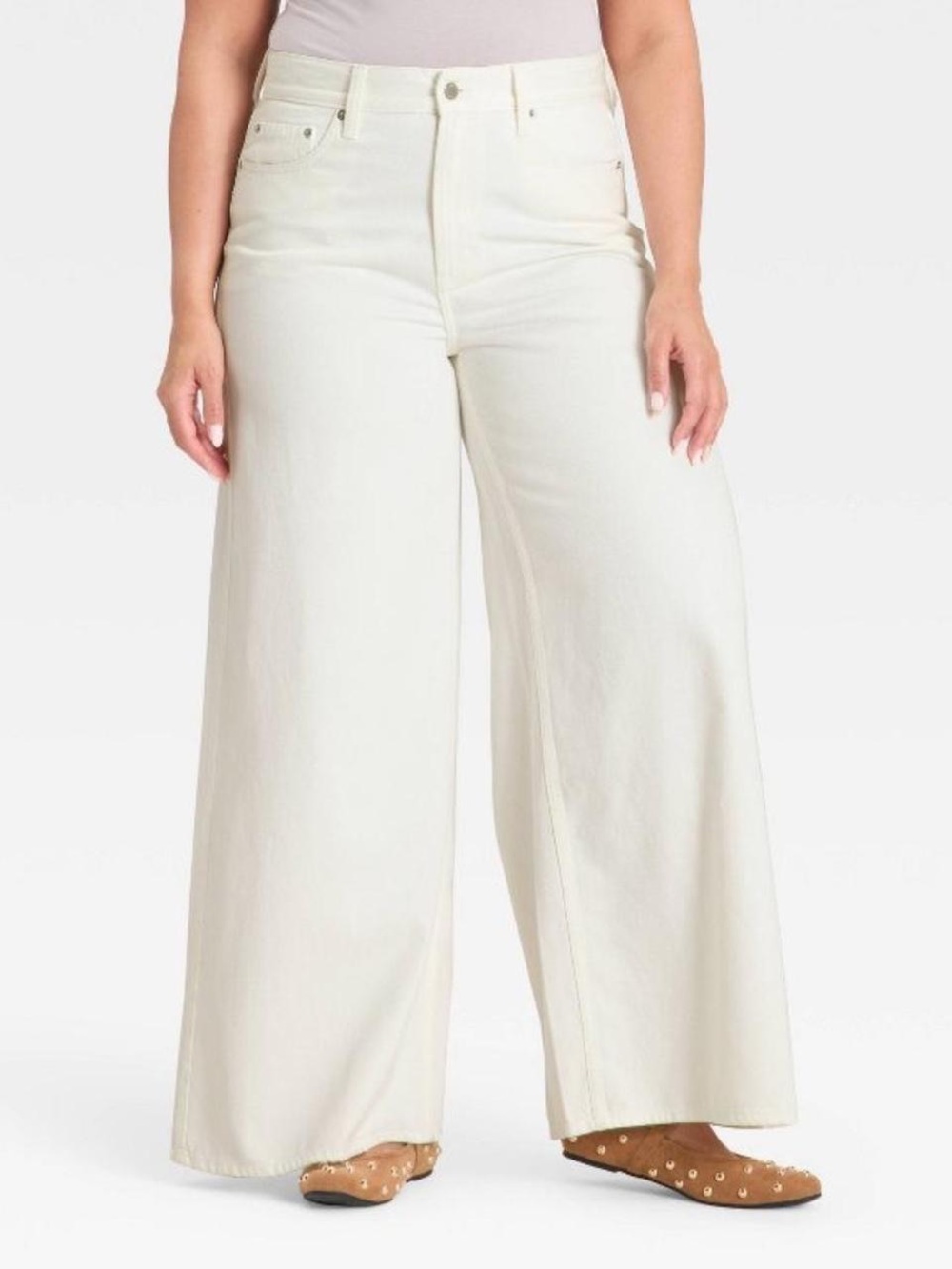 Universal Thread Wide Leg Pants in Off-White